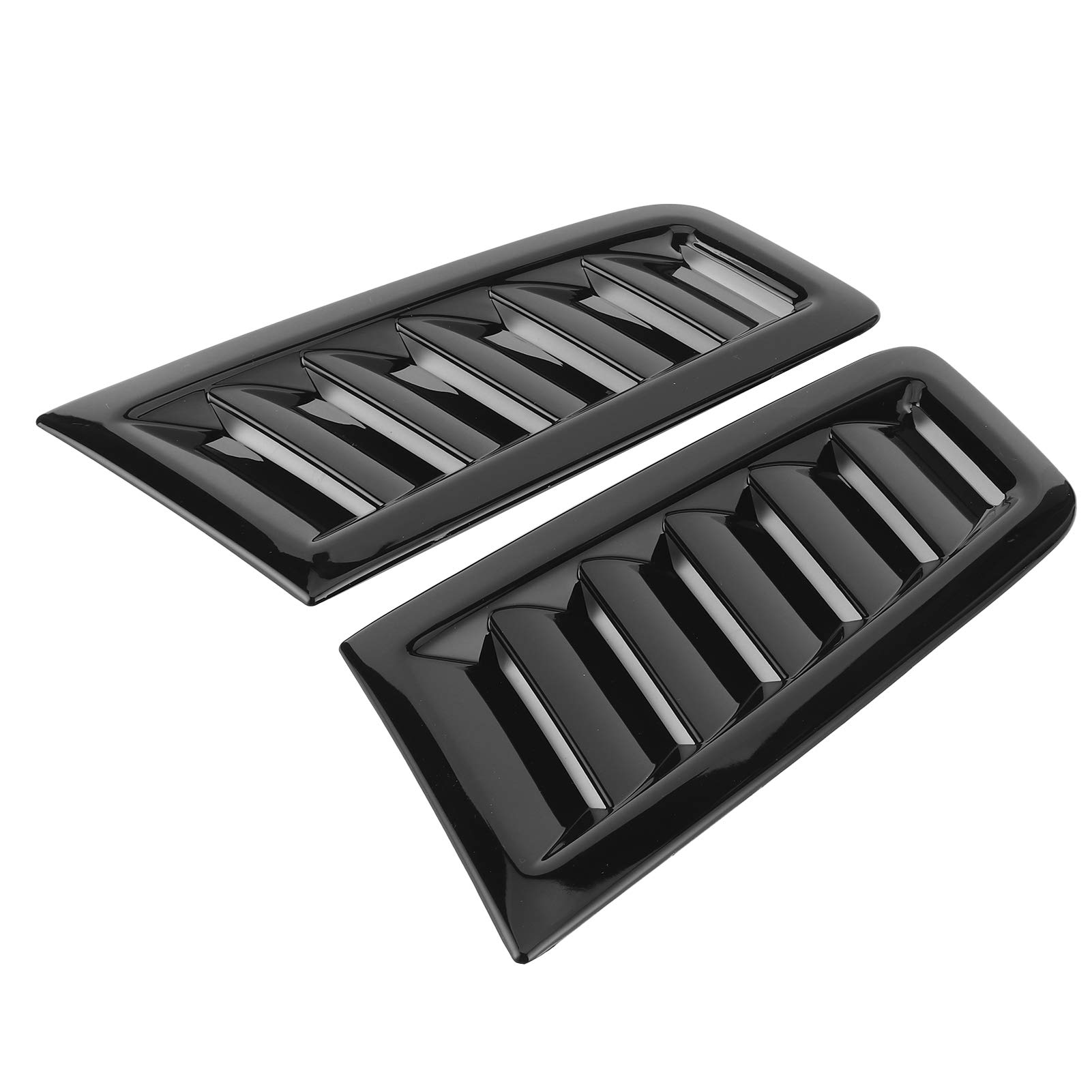 Hood-Lüftungsöffnungen Im RS MK2-Stil, Upgrade, Sichere Installation, Langlebige Leistung, Häufiger Außenteile für Autodifikationsbegeisterte, Gebaut aus ABS-Kunststoff, (Helles Schwarz) von Pssopp
