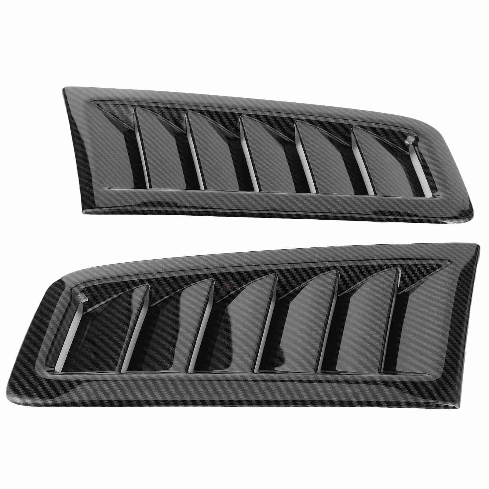 Hood-Lüftungsöffnungen Im RS MK2-Stil, Upgrade, Sichere Installation, Langlebige Leistung, Häufiger Außenteile für Autodifikationsbegeisterte, Gebaut aus ABS-Kunststoff, (Kohlefasermuster) von Pssopp