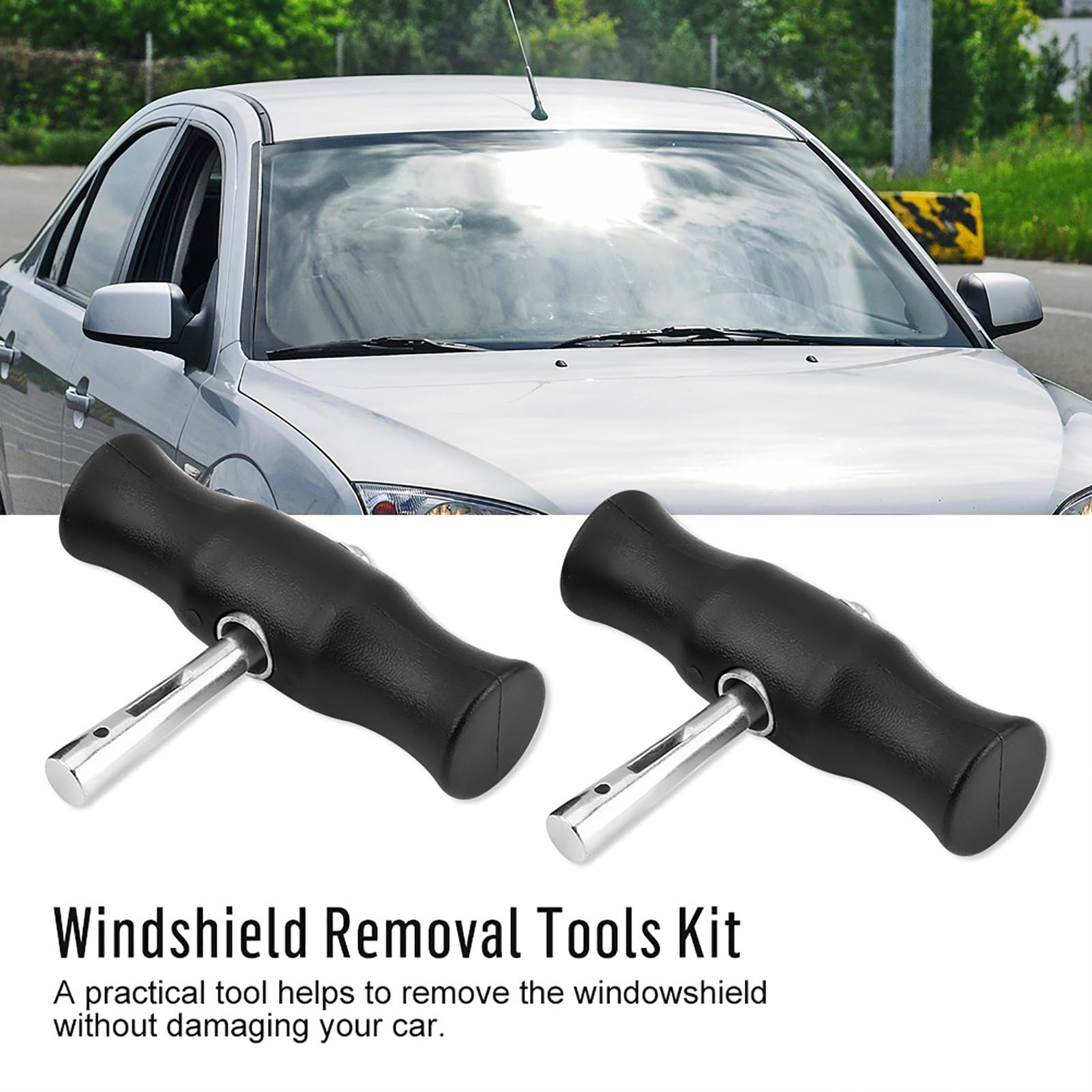 Kompaktes Kit für die Entfernung von Windschutzscheibenentfernungswerkzeugen, Effizient für Autofensterglas, Schneidet Leicht mit Ergonomischem Griff, mit Schneiddraht, Tragbarem Autozubehör Miscial Kompaktes Kit für die Entfernung von Windschutzscheibenentfernungswerkzeugen, Effizient für Autofensterglas, Schneidet Leicht mit Ergonomischem Griff, mit Schneiddraht, Tragbarem Autozubehör Miscial von Pssopp