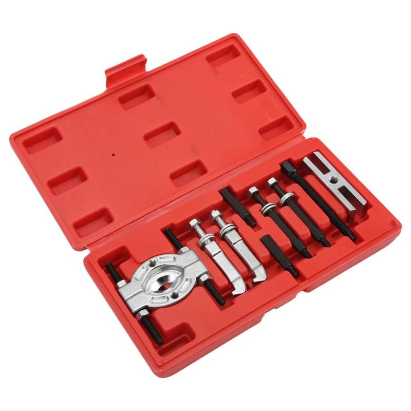 Lagerabzieher Set 9 TLG Polradabzieher Trennmesser Satz Lagerauszieher Kugellager mit Werkzeugkasten Kit Bearing Removal Tool zur automatischen mechanischen Wartung von Auto für Motorrad von Psytfei