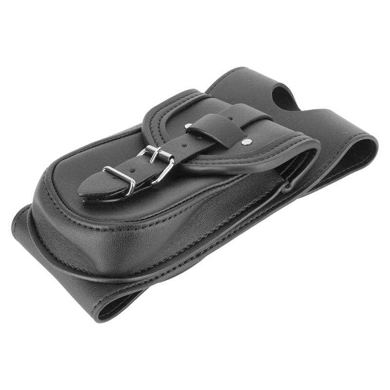 Motorrad Tankrucksack PU Leder Sattel Motorrad Tasche Motorrad Tankdeckeltasche Schwarz Tankschutzhaube von Psytfei