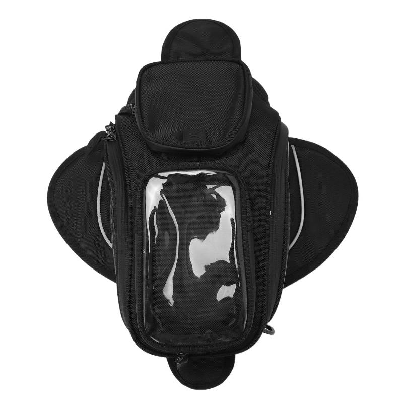 Motorrad Tankrucksack Wasserdicht Oxford Satteltasche Schwarz Motorrad Tasche mit größerem Fenster Motorrad Sattel Beutel Halter Universal Satteltasche Travel Tool von Psytfei