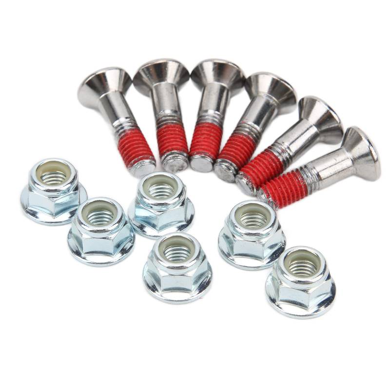 Ritzel Schrauben 6 stücke M8 Vernickelter Kettenrad Schrauben Satz Motorrad Kettenradschraube Und Muttersatz für YZ YZF KX KXF RM RMZ CR CRF von Psytfei