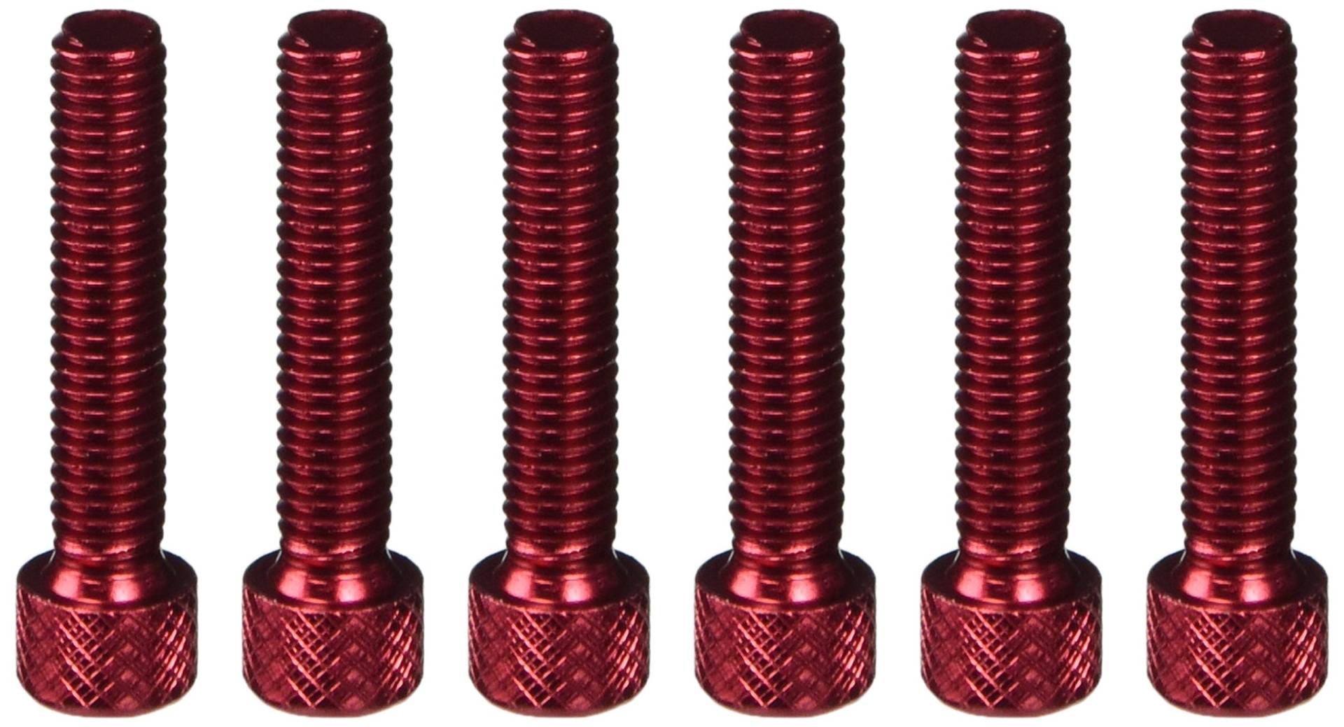 Blisterverpackung mit 6 Aluminiumschrauben M6 x 30mm, rot Blisterverpackung mit 6 Aluminiumschrauben M6 x 30mm, rot von PUIG