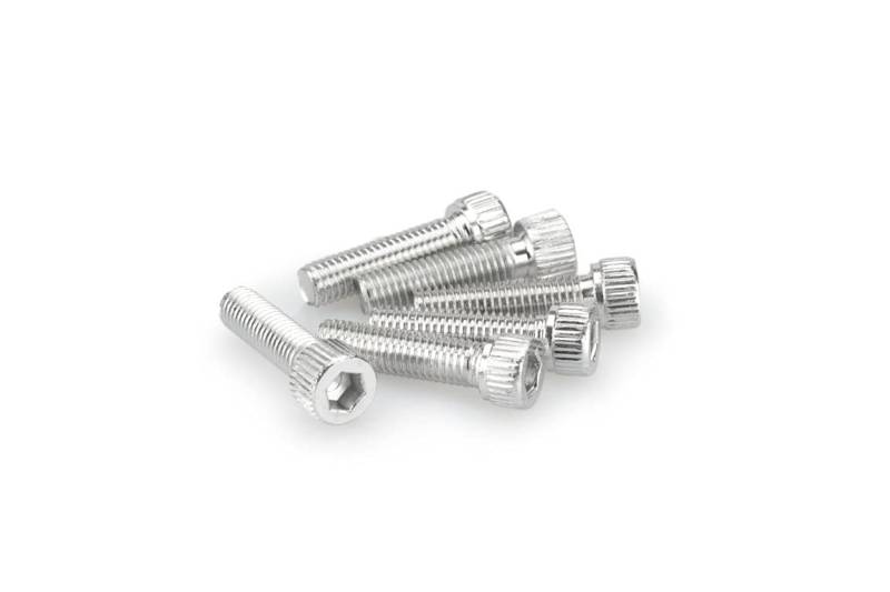 Blisterverpackung mit 6 Aluminiumschrauben M8 x 30mm von PUIG