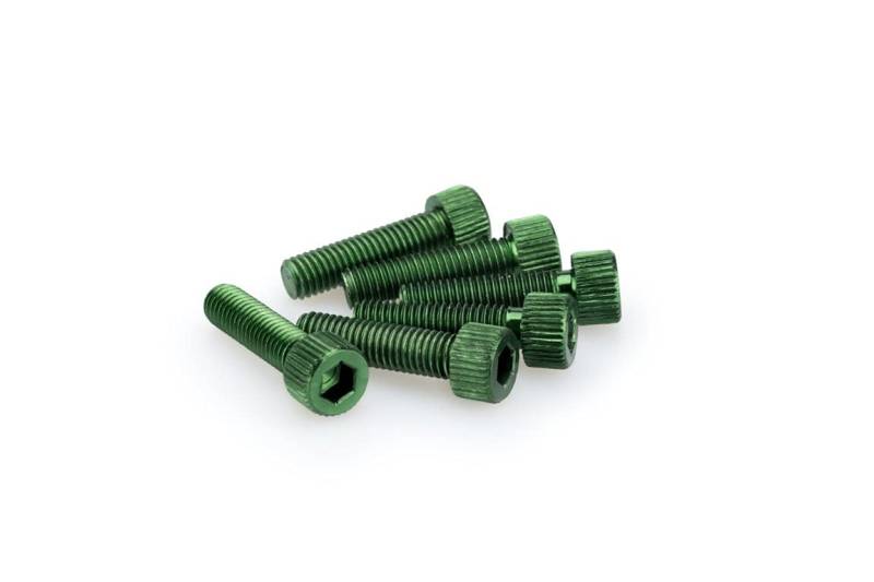 Blisterverpackung mit 6 Aluminiumschrauben M8 x 30mm von PUIG