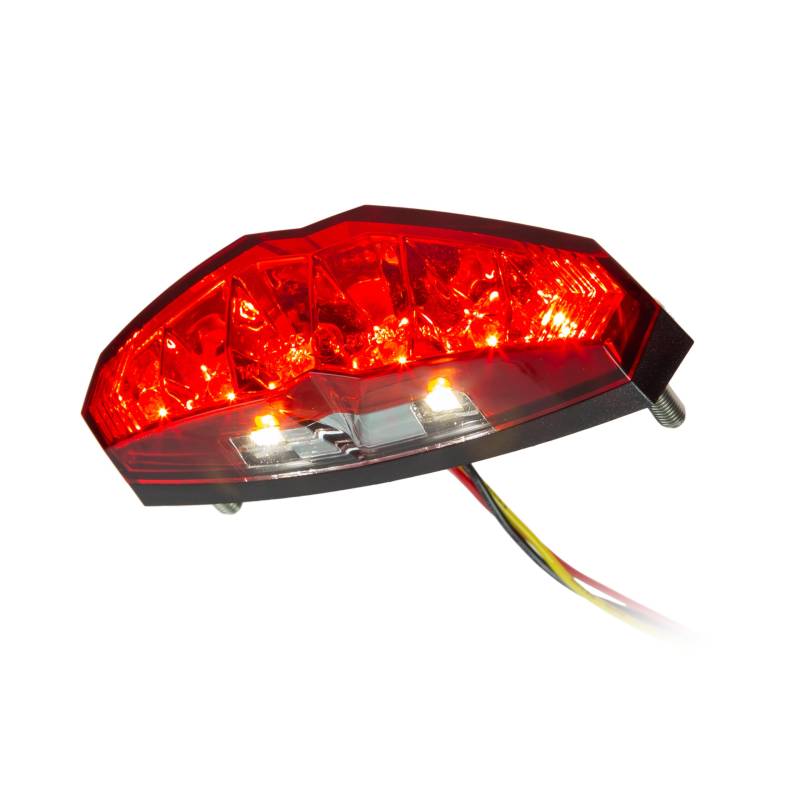 KOSO LED Rücklicht - Infinity mit Kennzeichenbeleuchtung - E-geprüft rot von Puig