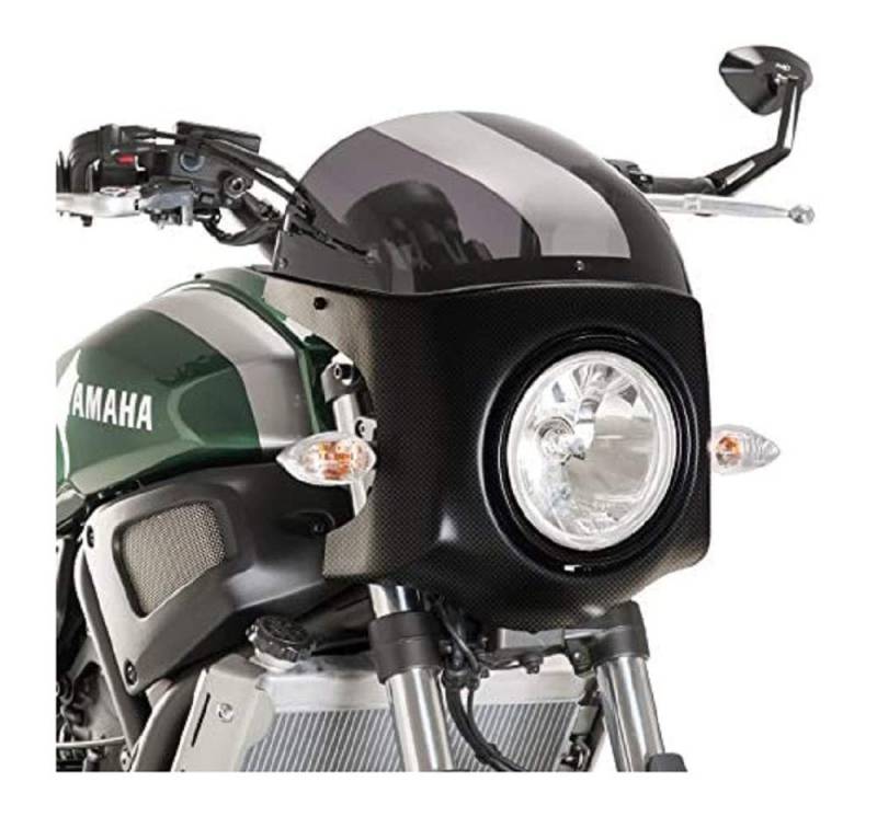 Lampenverkleidung Puig Retro Yamaha XSR 700 16-17 Carbon Look-dunkel getönt von Puig