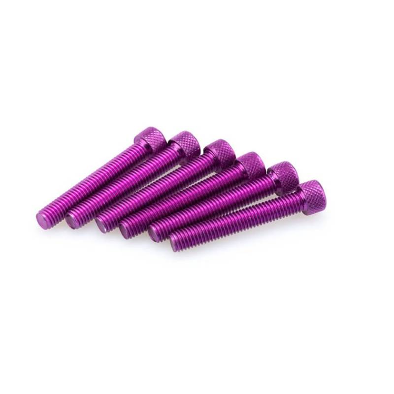 Puig 0524l 6 Stück Sechskantschraube M8 x 50 mm, Flieder von Puig
