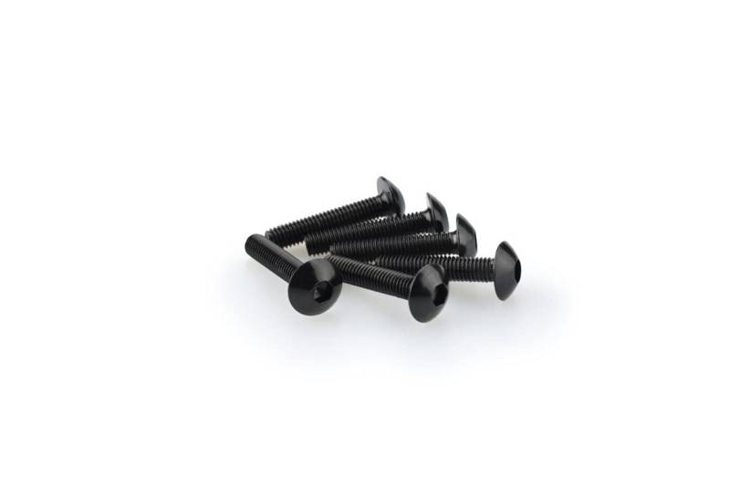Puig 0610 N Blister bauchig, 6 Schrauben M5 x 25 mm, schwarz von Puig