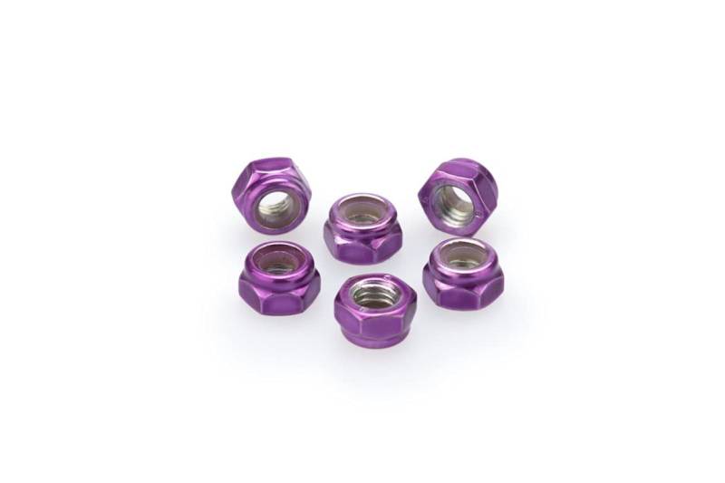 Puig 0735l Blister 6 Muttern, autoblocante, M5, Violett von Puig