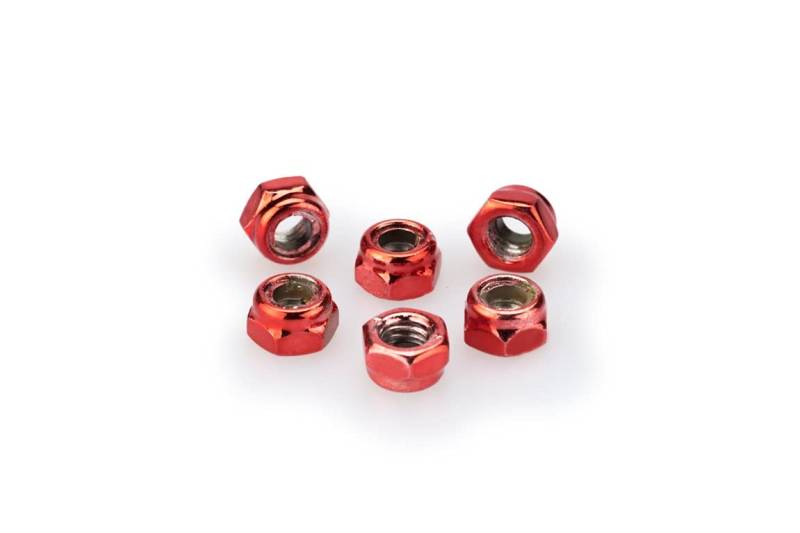 Puig 0735r Blister 6 Muttern, autoblocante, M5, rot von Puig