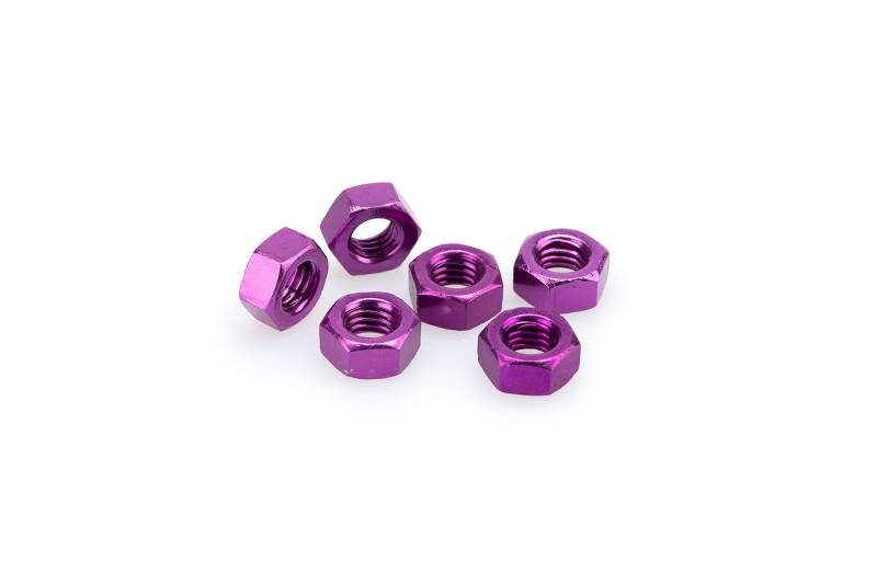 Puig 0764l Blister 6 Muttern, M5, Violett von Puig