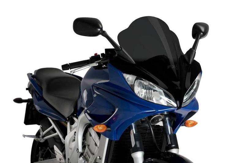 Puig 1646F Kuppel Racing Yamaha FZ6 Fazer 04-07, Transparent/Dunkelgrau Rauch, Stärk getönt von Puig