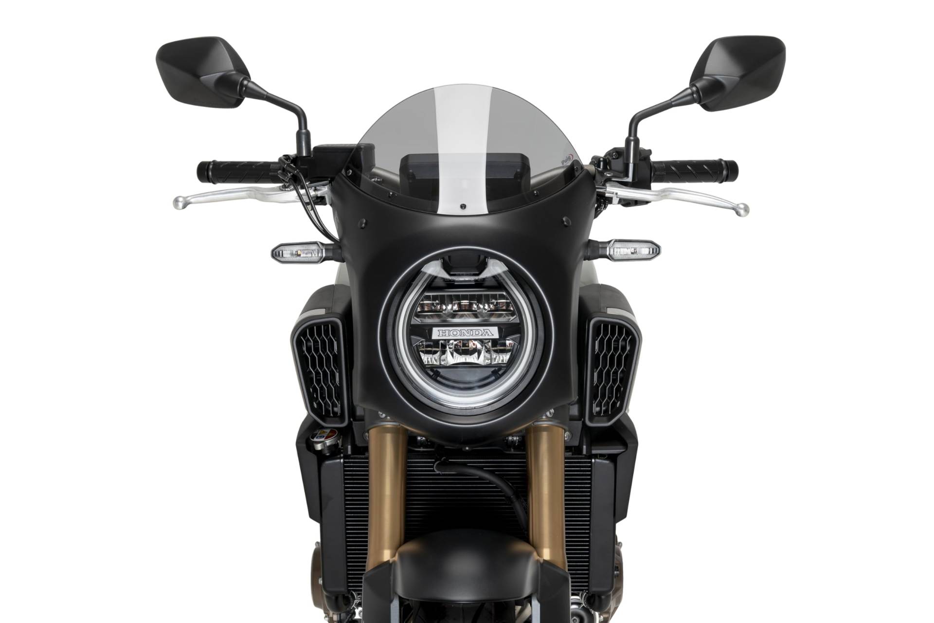 Puig 21961H Retro-Verkleidungscheibe Vintage-Design und optimaler Schutz für Ihr Motorrad, in Rauchfarbe Puig 21961H Retro-Verkleidungscheibe Vintage-Design und optimaler Schutz für Ihr Motorrad, in Rauchfarbe von Puig