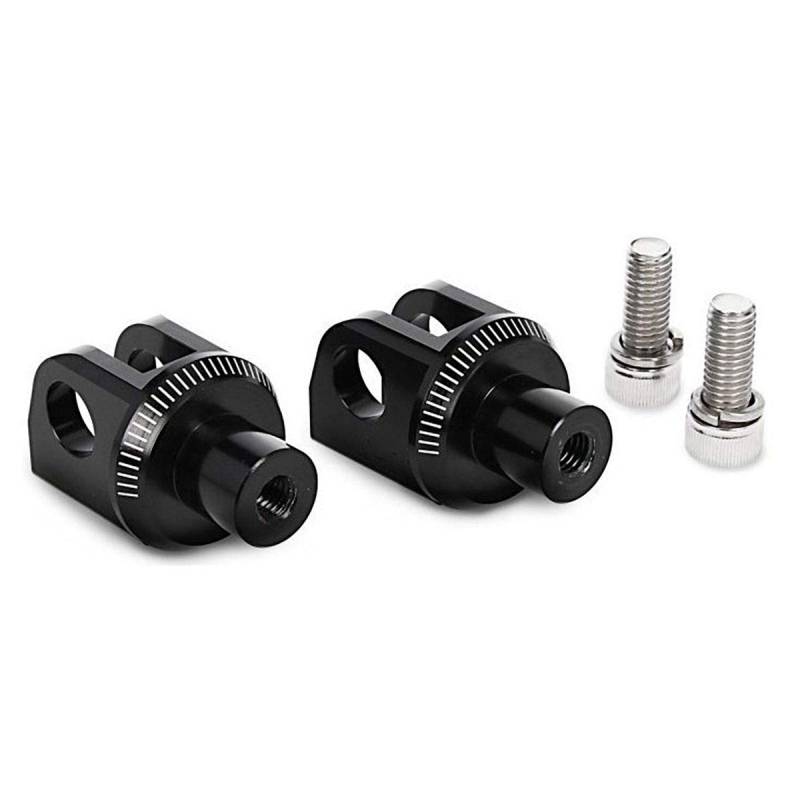 Puig Fussrasten Adapters Set Beifahrer 6339N für Aprilia SHIVER 750 07'-16', Schwarz von Puig