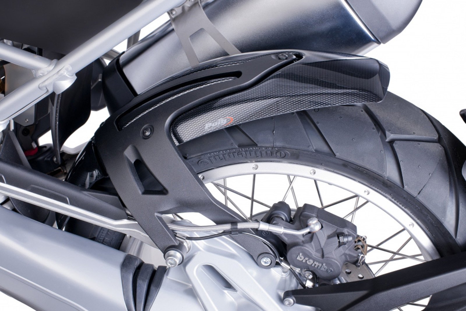 Puig 6352C Hinterradabdeckung mit Aluminium Bracket für BMW R1200GS 2013-2014/ R1200GS ADV 2014, Carbon Look, Medium von Puig