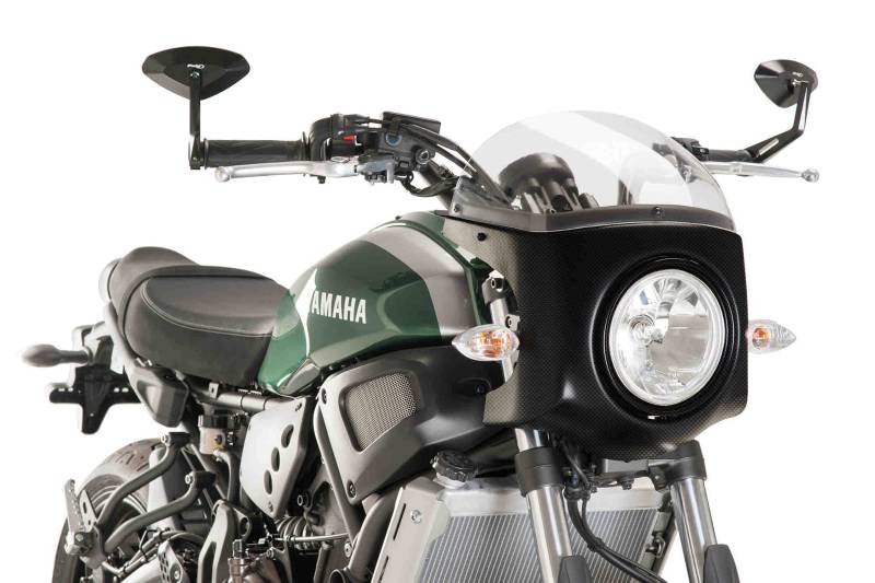 Puig Retro Carbon Look Verkleidungscheibe 9187W 16', Yamaha XSR700 Xtribute 19' von Puig