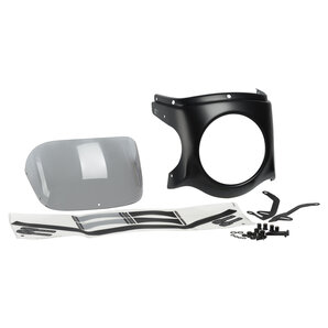 Puig Retro Lenkerverkleidung mit ABE schwarz lackiert, getönte Scheibe Puig Retro Lenkerverkleidung mit ABE schwarz lackiert, getönte Scheibe von Puig