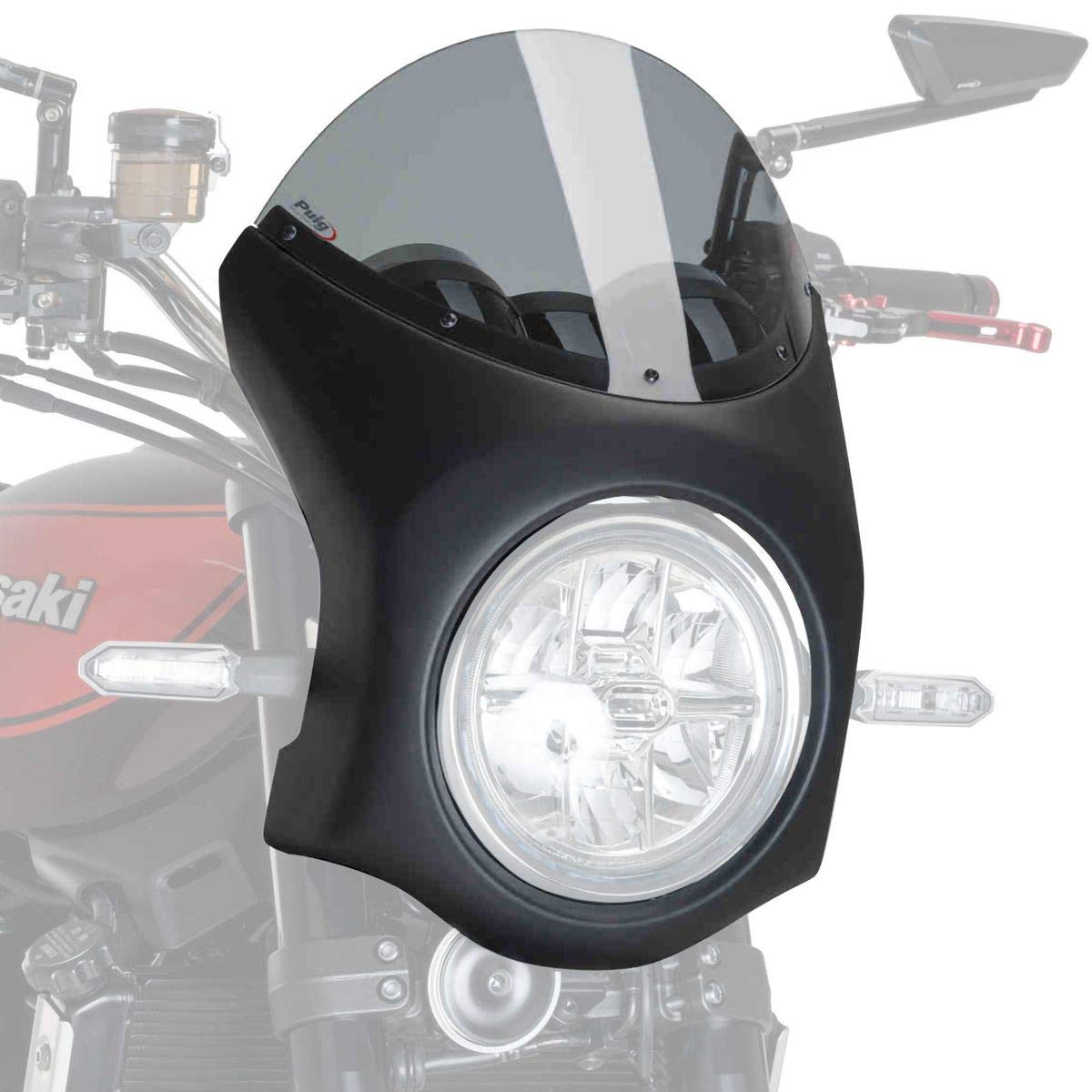 Puig Retro Schwarz Verkleidungscheibe 9595H für Kawasaki Z900RS 18'-19' von Puig