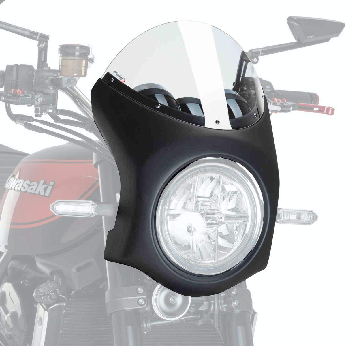 Puig Retro Schwarz Verkleidungscheibe 9595W für Kawasaki Z900RS 18'-19' Puig Retro Schwarz Verkleidungscheibe 9595W für Kawasaki Z900RS 18'-19' von Puig