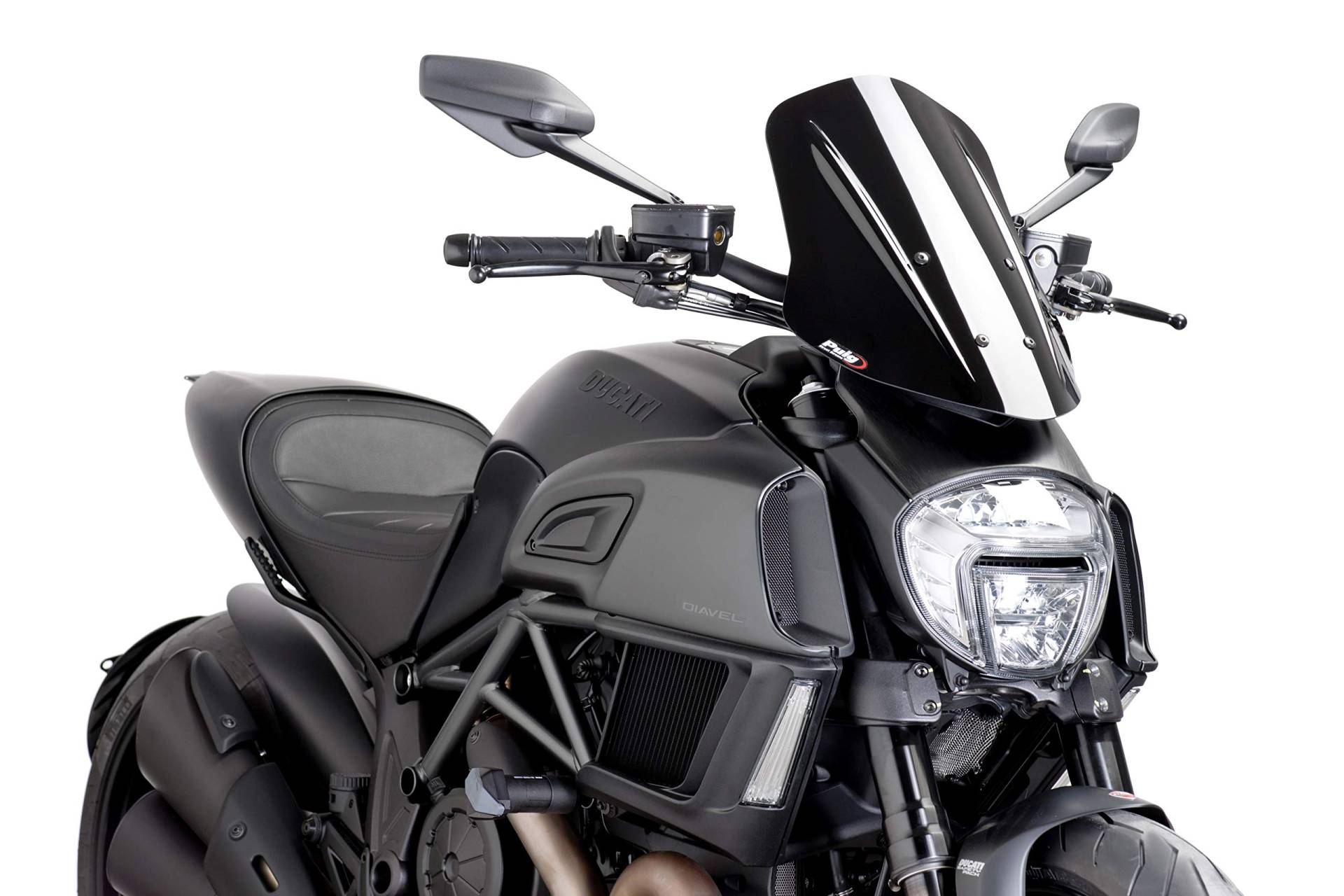 Windschild Puig Tour Ducati Diavel 14-16 schwarz von Puig