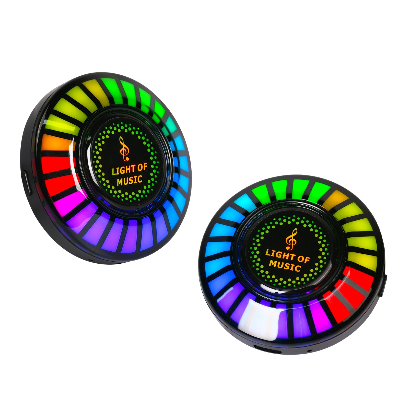 Pumwoy Auto-Musik-Rhythmus-Lampe Synchronisierte Klangfarbenänderungen, Sound Pickup Licht APP-Ein-Klick-Steuerung, Auto-Sprachaktiviertes Rhythmus-Licht Bunte Rhythmus Musik Licht für Auto (2) Pumwoy Auto-Musik-Rhythmus-Lampe Synchronisierte Klangfarbenänderungen, Sound Pickup Licht APP-Ein-Klick-Steuerung, Auto-Sprachaktiviertes Rhythmus-Licht Bunte Rhythmus Musik Licht für Auto (2) von Pumwoy