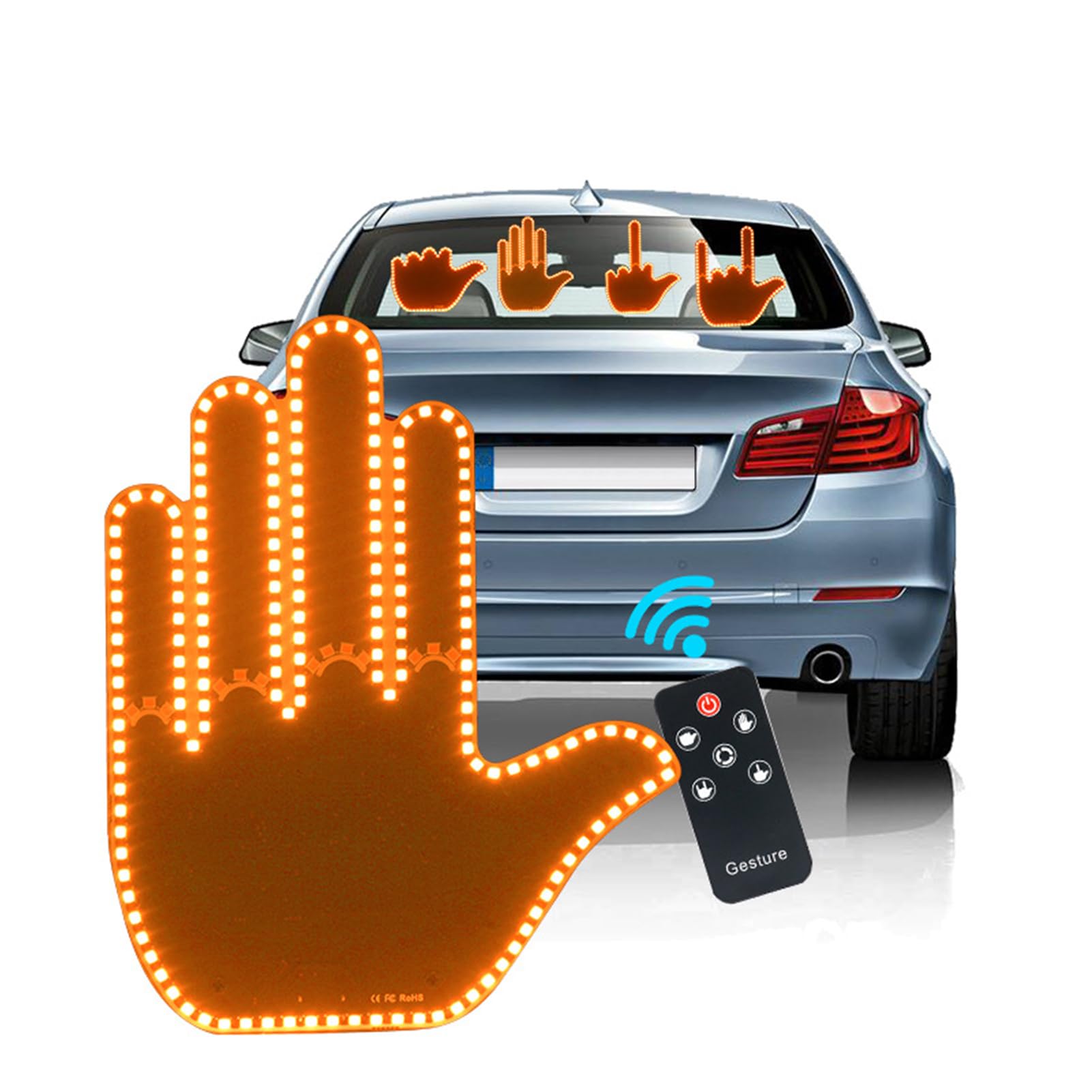Pumwoy Auto Finger Licht, Road Rage Zeichen LED Car Back Window Sign, Fingergesten Licht Road Rage Schilder, Auto LED Zeichen Hand Finger Gesture Light, Auto Rückfenster LED Zeichen Licht Pumwoy Auto Finger Licht, Road Rage Zeichen LED Car Back Window Sign, Fingergesten Licht Road Rage Schilder, Auto LED Zeichen Hand Finger Gesture Light, Auto Rückfenster LED Zeichen Licht von Pumwoy