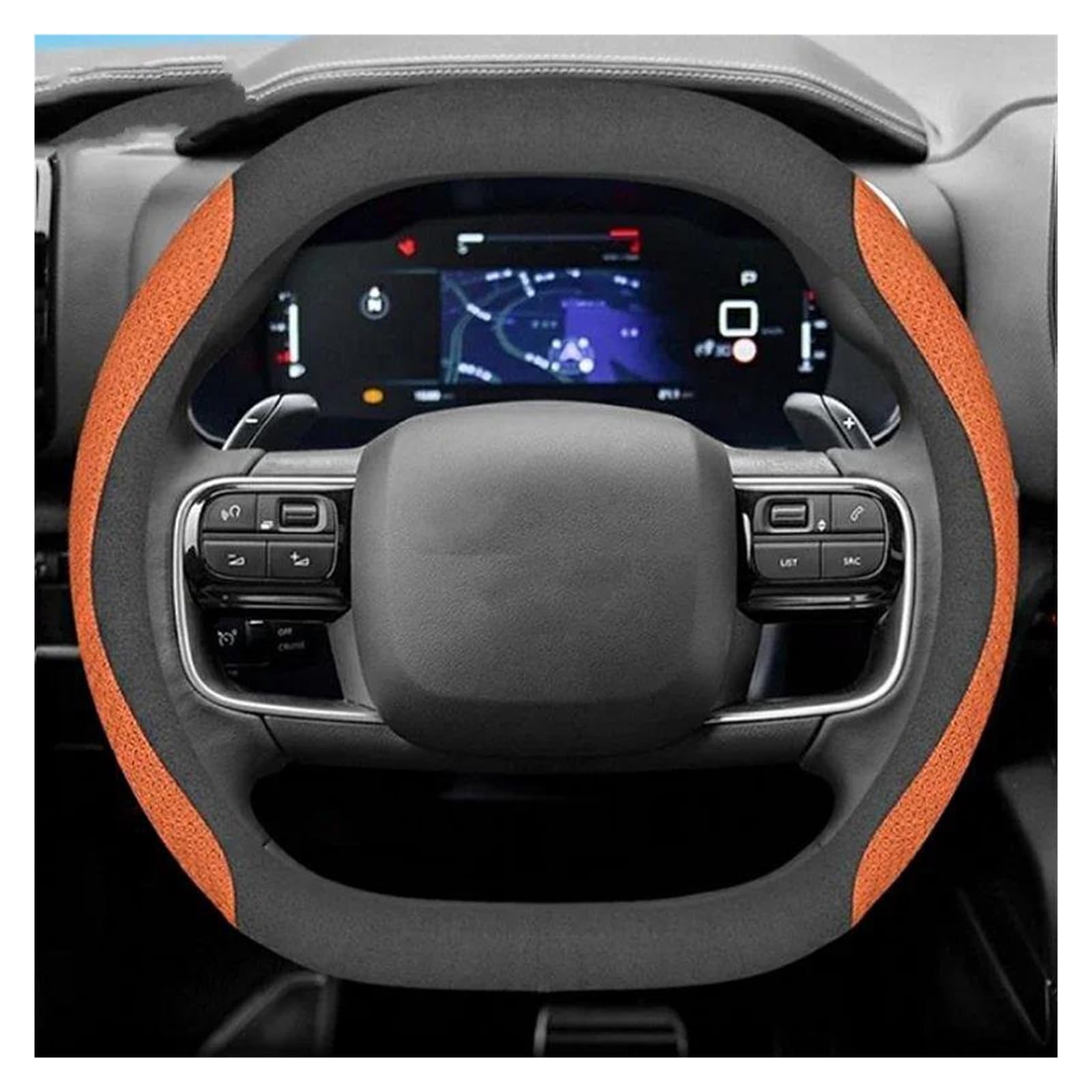Punxdda Lenkradbezug Für Dacia Duster 2024/2025, Leder, B von Punxdda