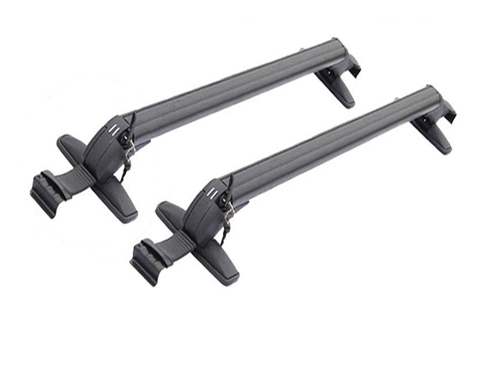 Dachgepäckträger 1 Paar Universal Fahrzeug Auto Dach Montage Rack Schiene Bar Schwarz Aluminium Gepäck Träger Dachgepäckträger Querträge(2pcs 90cm) von Punxdda
