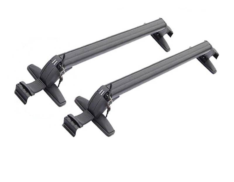 Dachgepäckträger 1 Paar Universal Fahrzeug Auto Dach Montage Rack Schiene Bar Schwarz Aluminium Gepäck Träger Dachgepäckträger Querträge(2pcs 90cm) von Punxdda