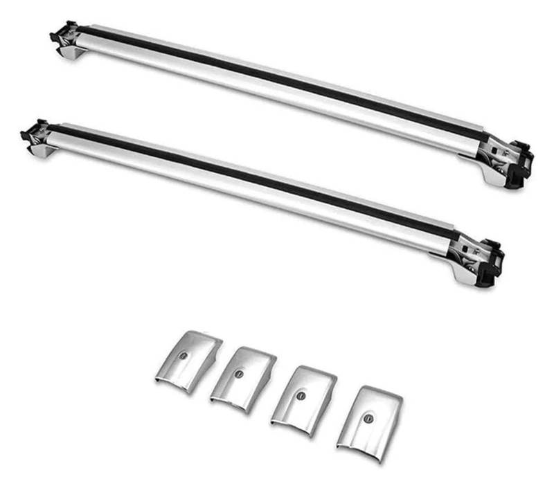 Dachgepäckträger Für Ford Für Ranger Für T9 2023 2024 + 4Pcs Aluminium Dachreling Racks Seite Schiene Bar Querlatte Dachgepäckträger Querträge von Punxdda