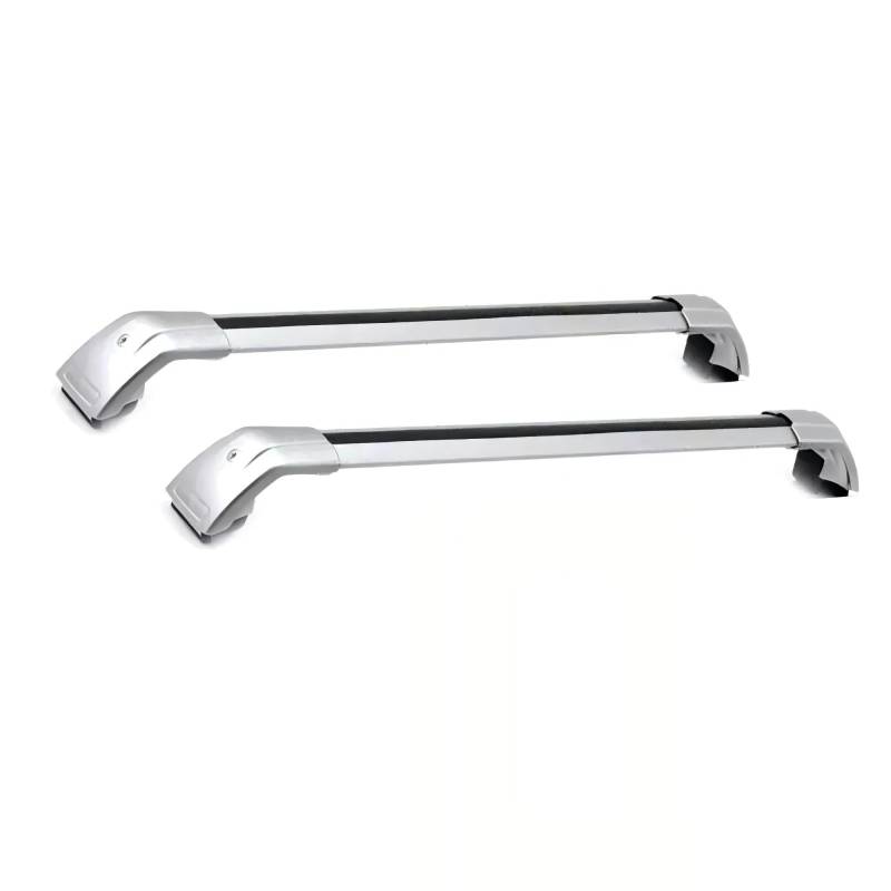Dachgepäckträger Für Lincoln Für Corsair 2020-2025 2PCS Cross Bar Dachreling Rack Abschließbare Fracht Träger Kajak Bar Gepäck Dachgepäckträger Querträge(Silber) von Punxdda