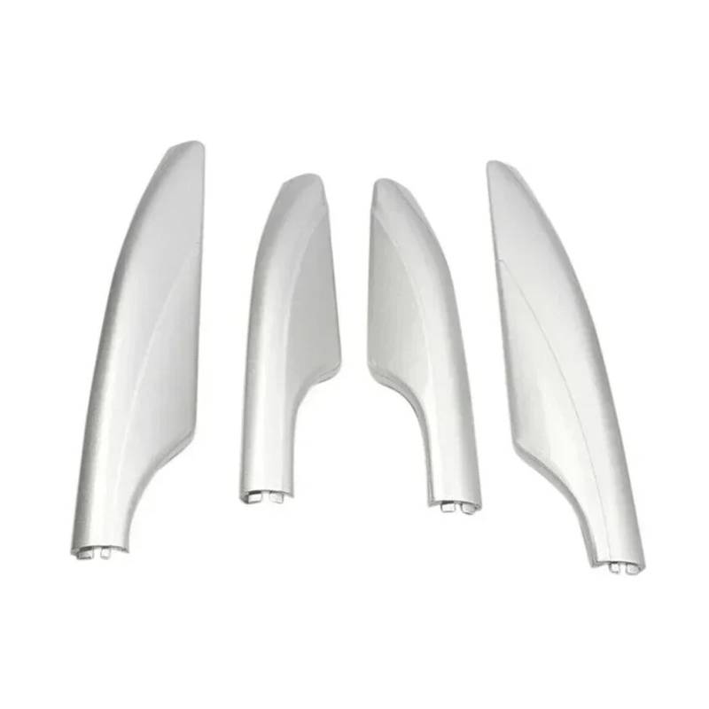 Dachgepäckträger Für Nissan Für Patrol Für Y62 2010-2018 4 Teile/Satz Auto Dachträger Schiene Endabdeckung Shell Gepäckträger Eckschutzabdeckung Dachgepäckträger Querträge(Silber) von Punxdda