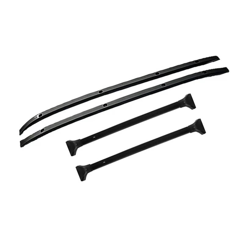 Dachgepäckträger Für Toyota Für Highlander Für Kluger 2020-2022 4PCS Dachrelingträger Querstangen Kit Frachtgepäckträger Schwarz Dachgepäckträger Querträge von Punxdda