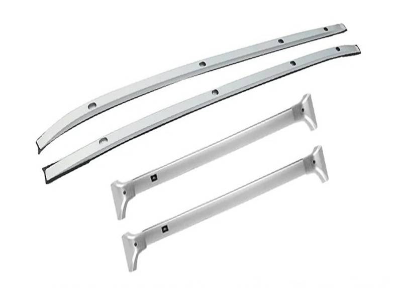 Dachgepäckträger Für Toyota Für Highlander Für Kluger 2020-2022 4PCS Dachrelingträger Querstangen Kit Frachtgepäckträger Silber Dachgepäckträger Querträge von Punxdda
