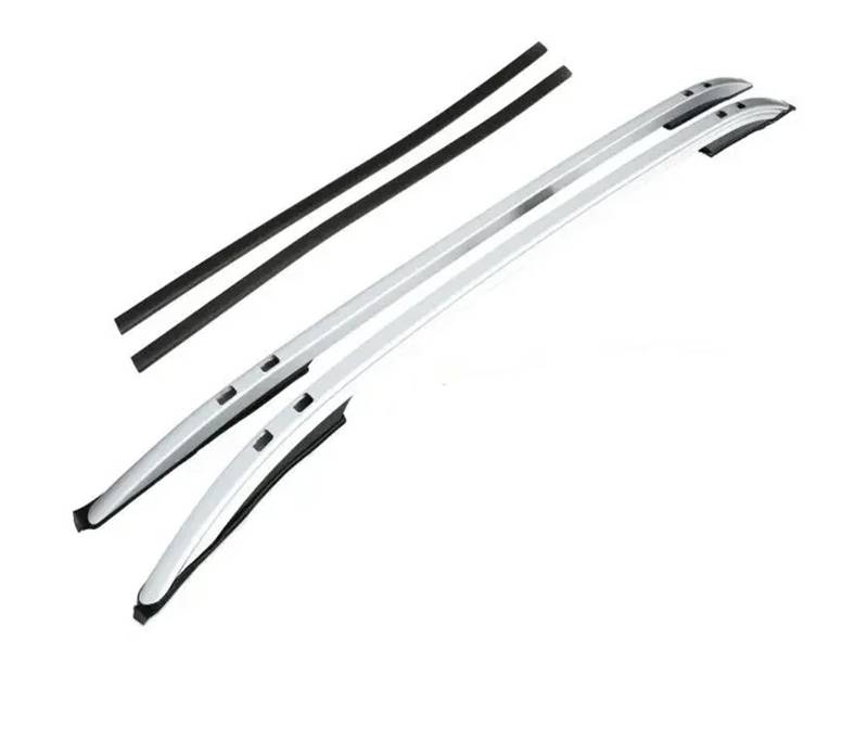 Dachgepäckträger Für Toyota Für RAV4 2019 2020 2021 2022 Dach Rack Schiene Gepäck Aluminium Legierung Dachgepäckträger Querträge(Silber) von Punxdda