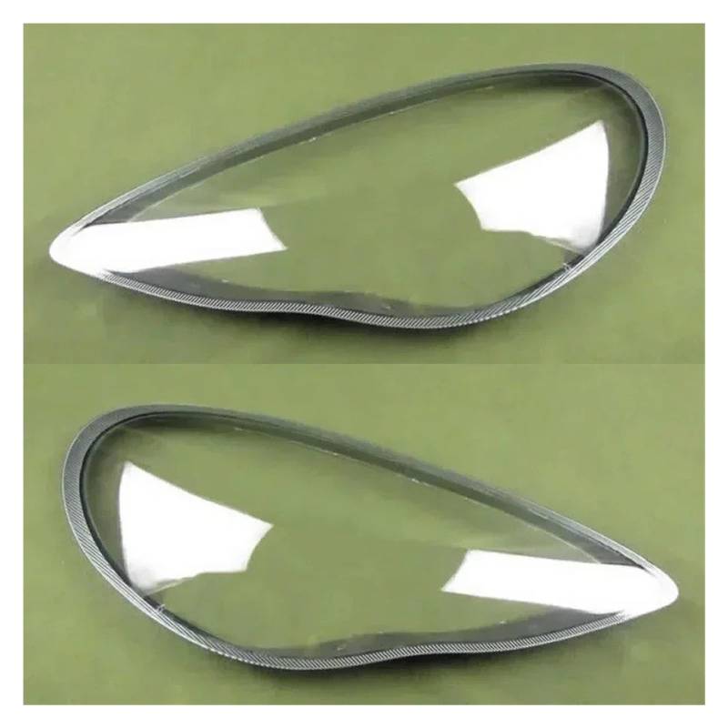 Scheinwerfer Shell Lampenschirm Für Panamera 2010 2011 2012 2013 Scheinwerferabdeckung Scheinwerferschale Transparent Lampenschirm Linse PC Silbergrau Für Edge Auto Scheinwerferabdeckung(2PCS left and von Punxdda