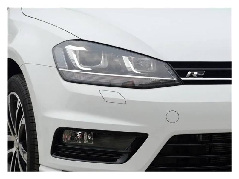 Scheinwerfer Shell Lampenschirm Für VW Für Golf 7 MK7 Für GTI 2014 2015 2016 2017 Scheinwerferabdeckung Scheinwerferschale Transparent Lampenschirm Gehäuselinse PC Auto Scheinwerferabdeckung(With line von Punxdda