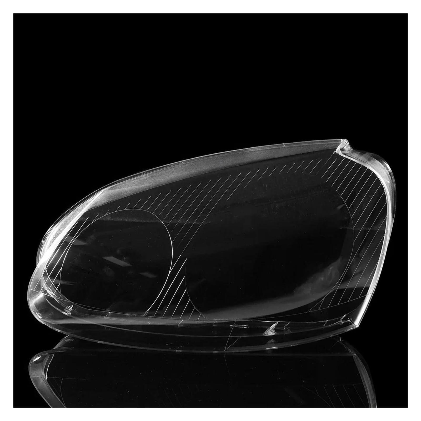 Scheinwerferglas Für VW Für Golf 5 MK5 Für Jetta Rabbit R32 2005-2009 Front Scheinwerfer Objektiv Shell Abdeckung Lampcover Transparent Lampenschirm Scheinwerfer Streuscheibe(Left) von Punxdda