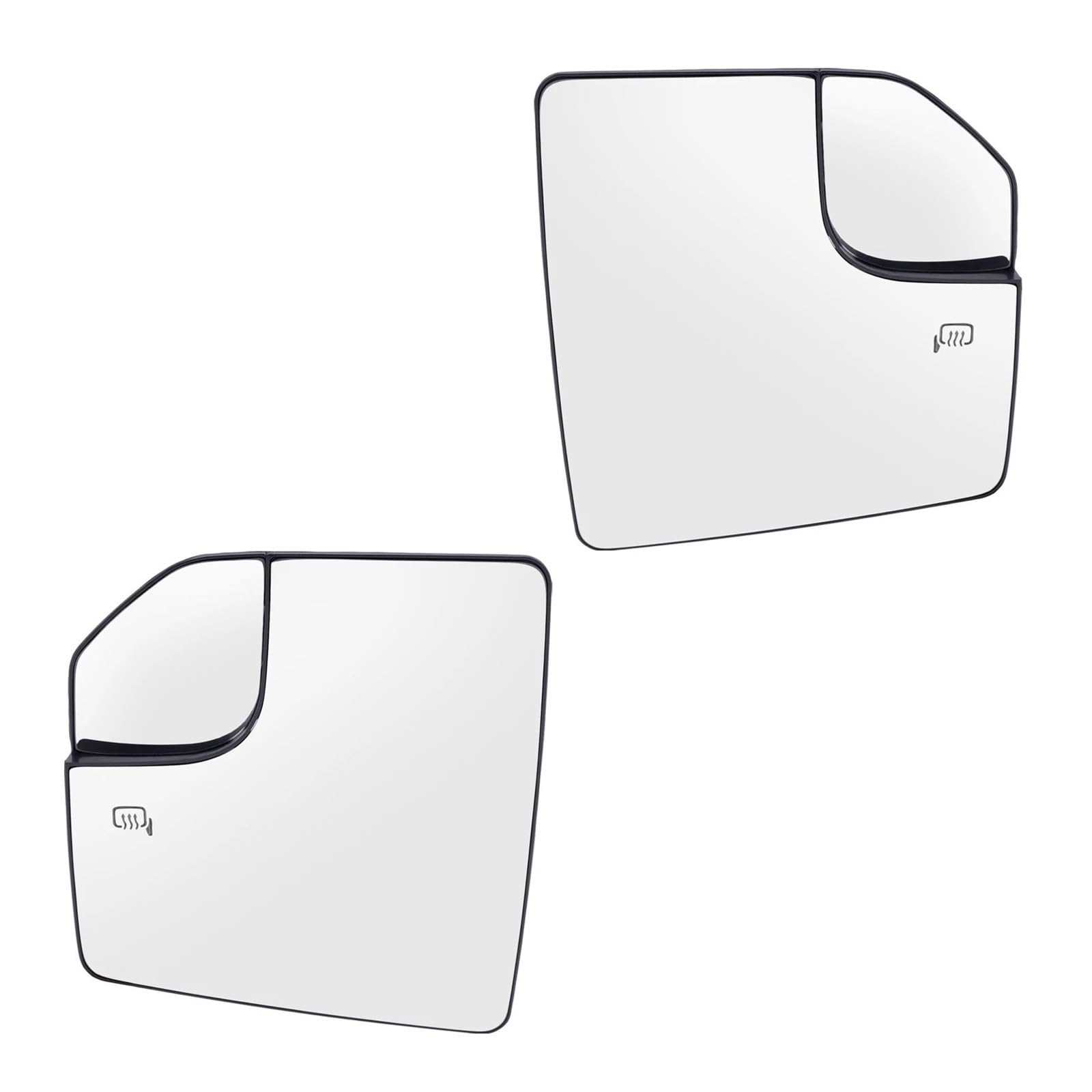 Spiegelglas Heizbar Für Ford Für F 150 F150 2015 2016 2017 2018 2019 2020 Weitwinkel Beheiztes Spiegelglas Seitentür Rückspiegel Trägerplatte Außenspiegel Glas(Pair) von Punxdda