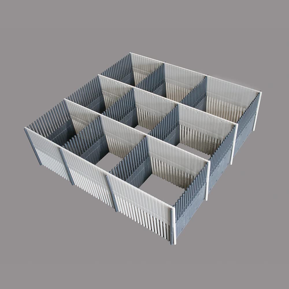 PurVario Stauleiste für Schubladen 100 MAXXI 8er-Set grau, hellgrau von PurVario