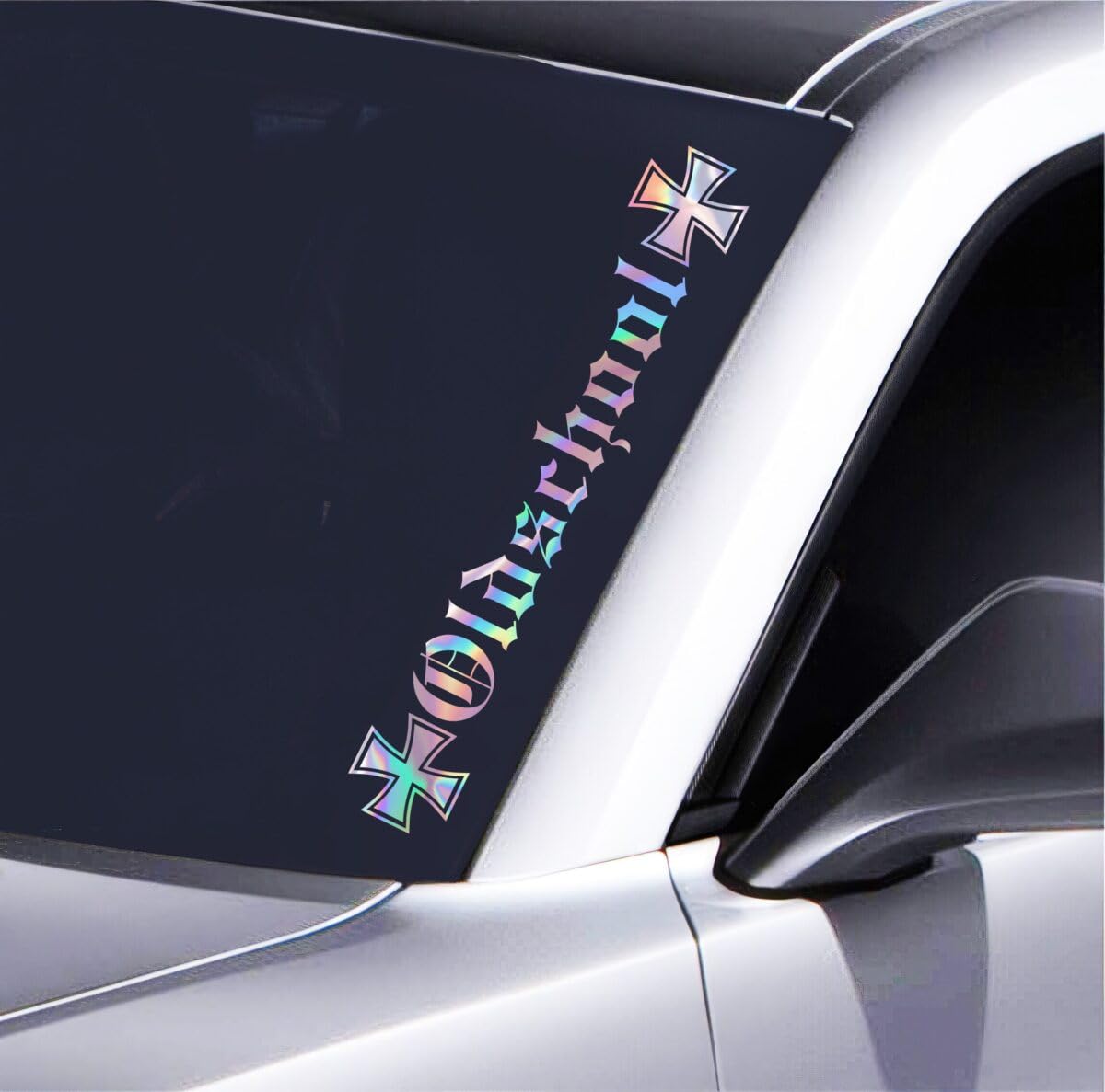 Oldschool Auto Aufkleber Retro Sticker 55x8 cm Perfekt für Frontscheibe Für Tuning Fans & Autoliebhaber Wetterfest & langlebig, Hologramm Oldschool Auto Aufkleber Retro Sticker 55x8 cm Perfekt für Frontscheibe Für Tuning Fans & Autoliebhaber Wetterfest & langlebig, Hologramm von Pure Print Cut