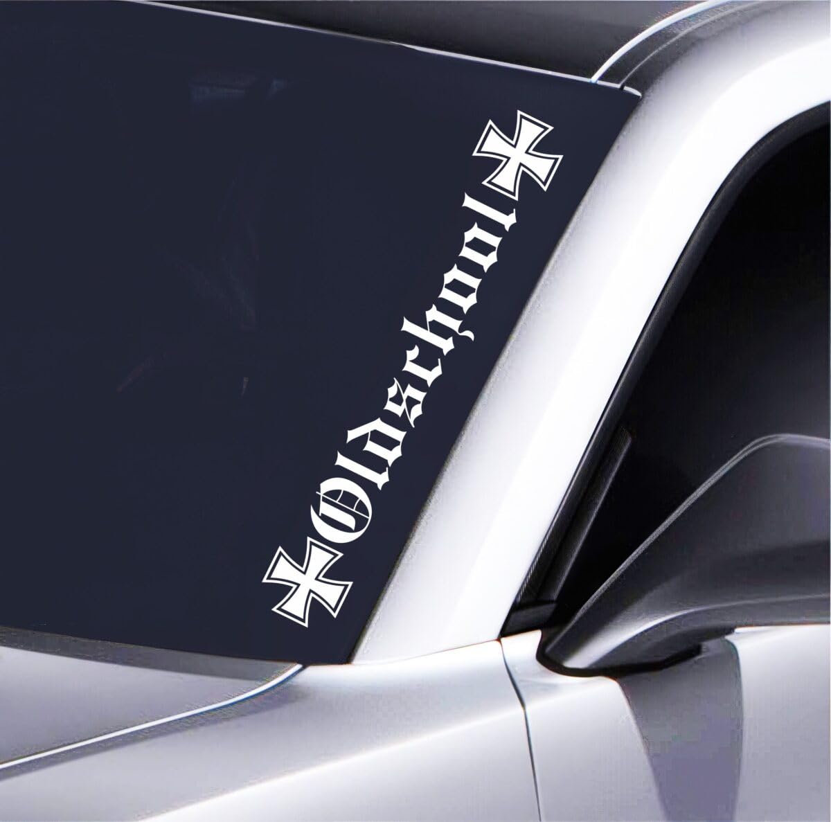 Oldschool Auto Aufkleber Retro Sticker 55x8 cm Perfekt für Frontscheibe Für Tuning Fans & Autoliebhaber Wetterfest & langlebig, Weiß Oldschool Auto Aufkleber Retro Sticker 55x8 cm Perfekt für Frontscheibe Für Tuning Fans & Autoliebhaber Wetterfest & langlebig, Weiß von Pure Print Cut