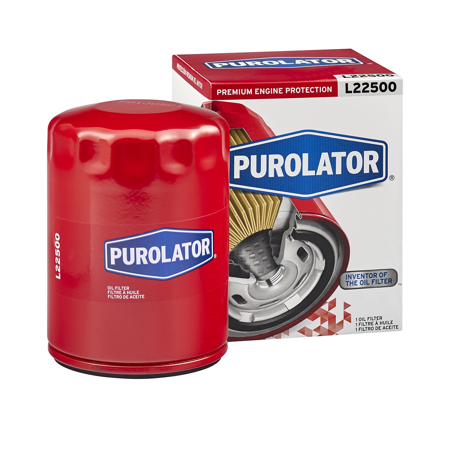 Purolator L22500 Premium Motorschutz Spin On Ölfilter Rot von Purolator