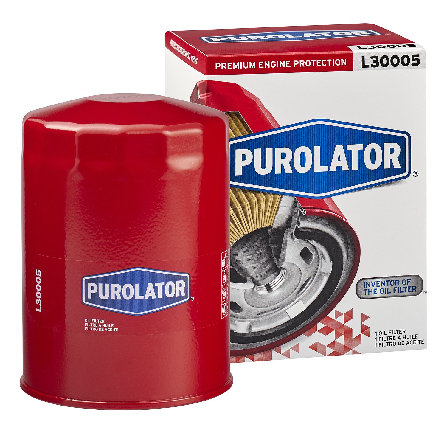 Purolator L30005 Premium Motorschutz Spin On Ölfilter rot von Purolator