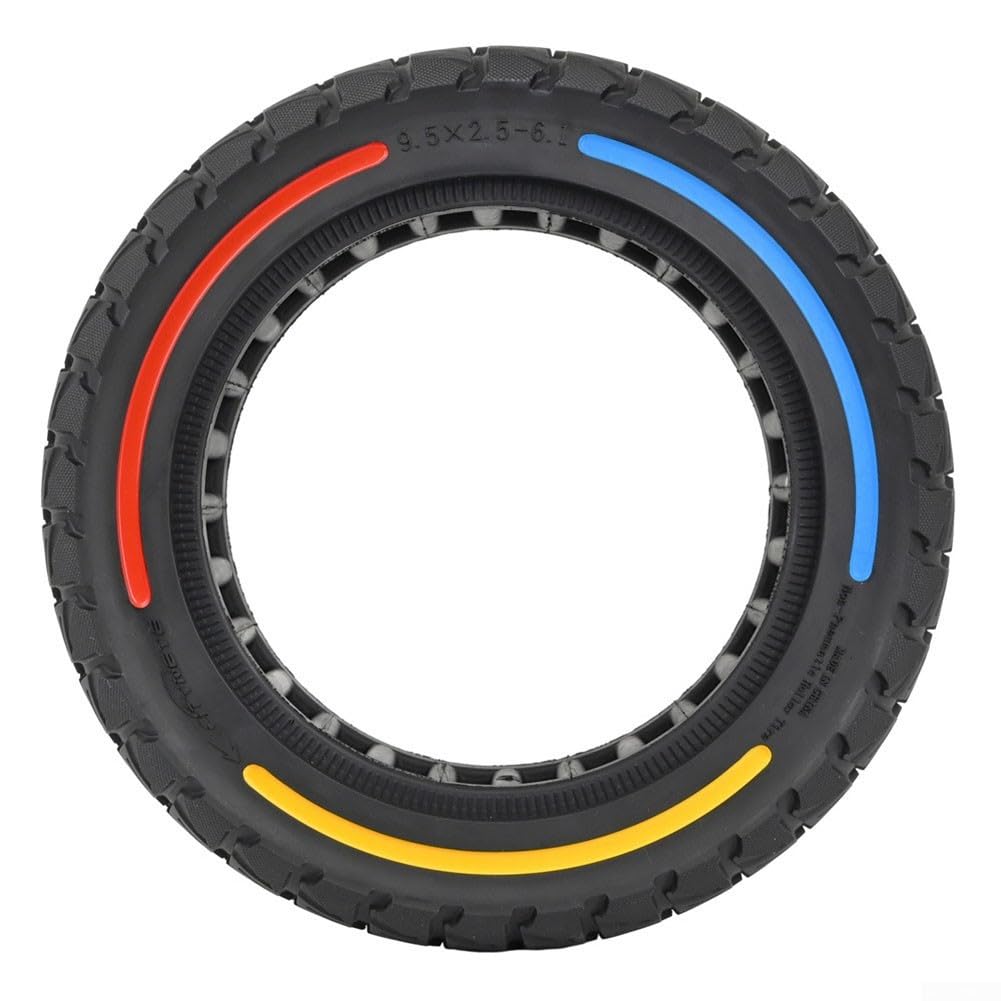 Puupaa 9.5x2.50-6.1 Solid Tire,Ersatz Gummi Reifen Rad für NIU KQI3 Elektroroller,rutschfest von Puupaa