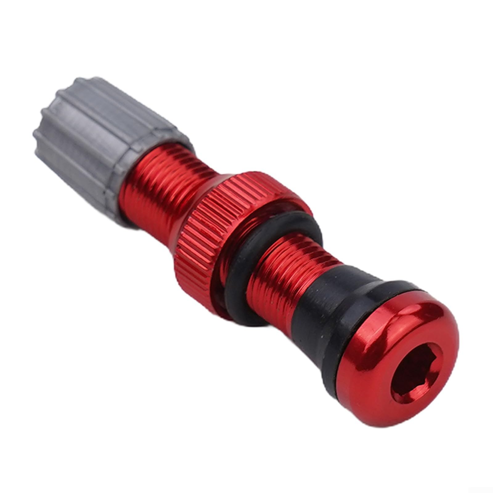 Schlauchloses Ventil aus Edelstahl für Fahrradfelgen, 40 mm, Kompatibilität (rot) von Puupaa