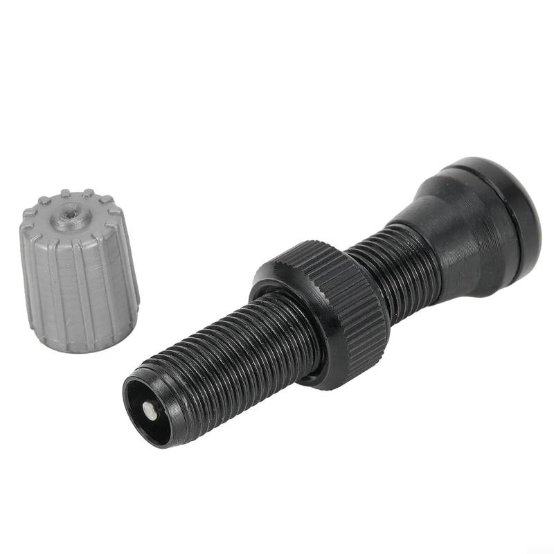 Schlauchloses Ventil aus Edelstahl für Fahrradfelgen, 40 mm, Kompatibilität (schwarz) von Puupaa