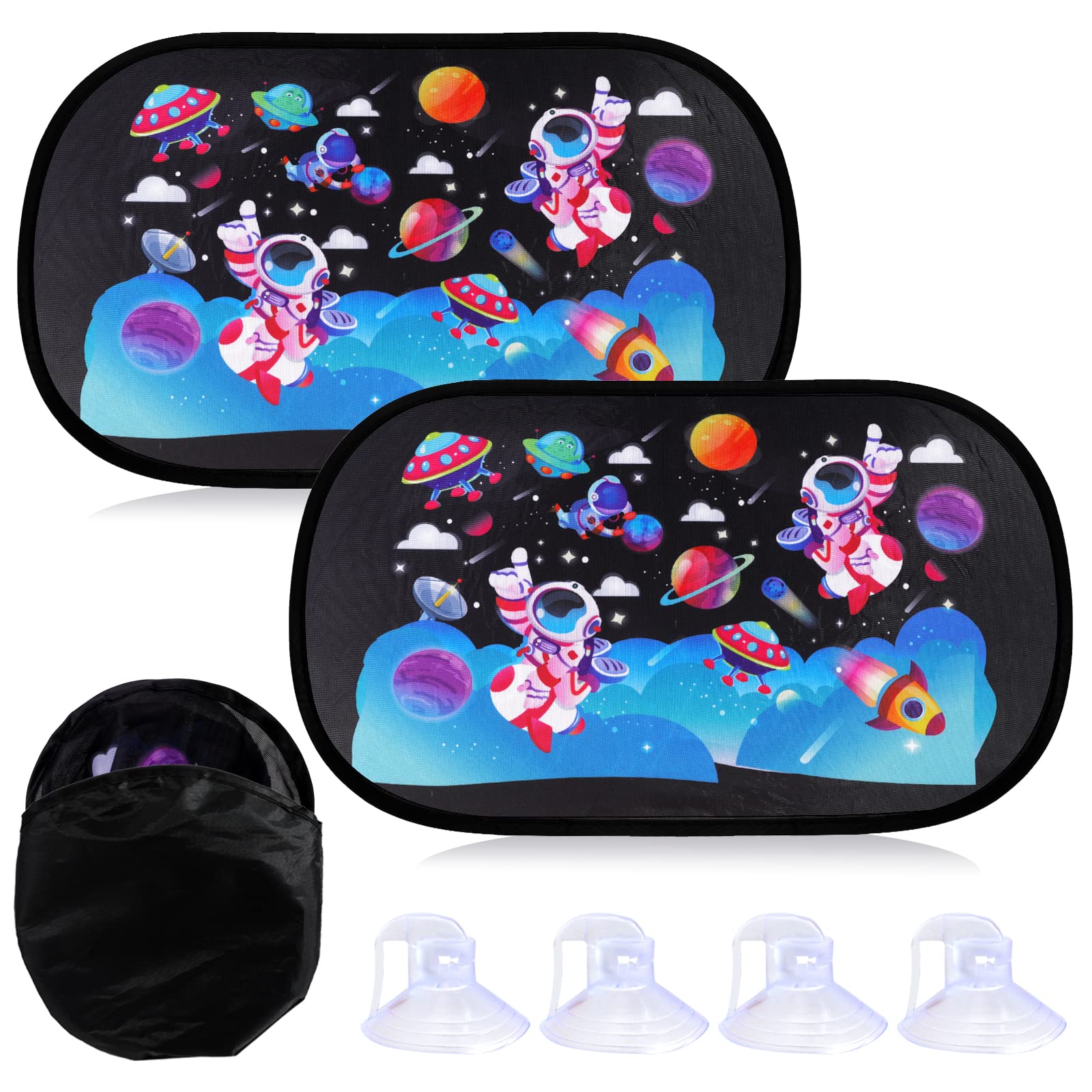 2 Stück Auto Sonnenschutz Baby mit UV Schutz, Weltraum Universal Auto Sonnenblende Selbsthaftende Auto Vorhang Seitenscheibe Sonnenblenden für Kinder Autofenster Sonnenschutz Hitzeschutz 2 Stück Auto Sonnenschutz Baby mit UV Schutz, Weltraum Universal Auto Sonnenblende Selbsthaftende Auto Vorhang Seitenscheibe Sonnenblenden für Kinder Autofenster Sonnenschutz Hitzeschutz von Pwsap